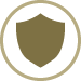 icon of shield inside of circle