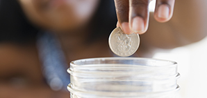 quarter going into jar